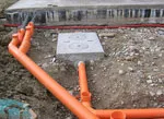 Устройство наружной канализации - варианты схемы монтажа